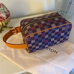 Louis Vuitton Multicolor Checkered Pouch